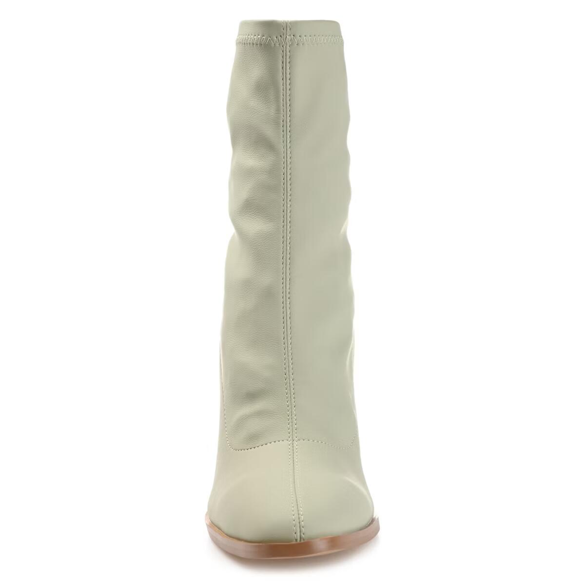 Journee Collection Gizzel Stiletto Ankle Bootie Olive Green 8.5 New $119