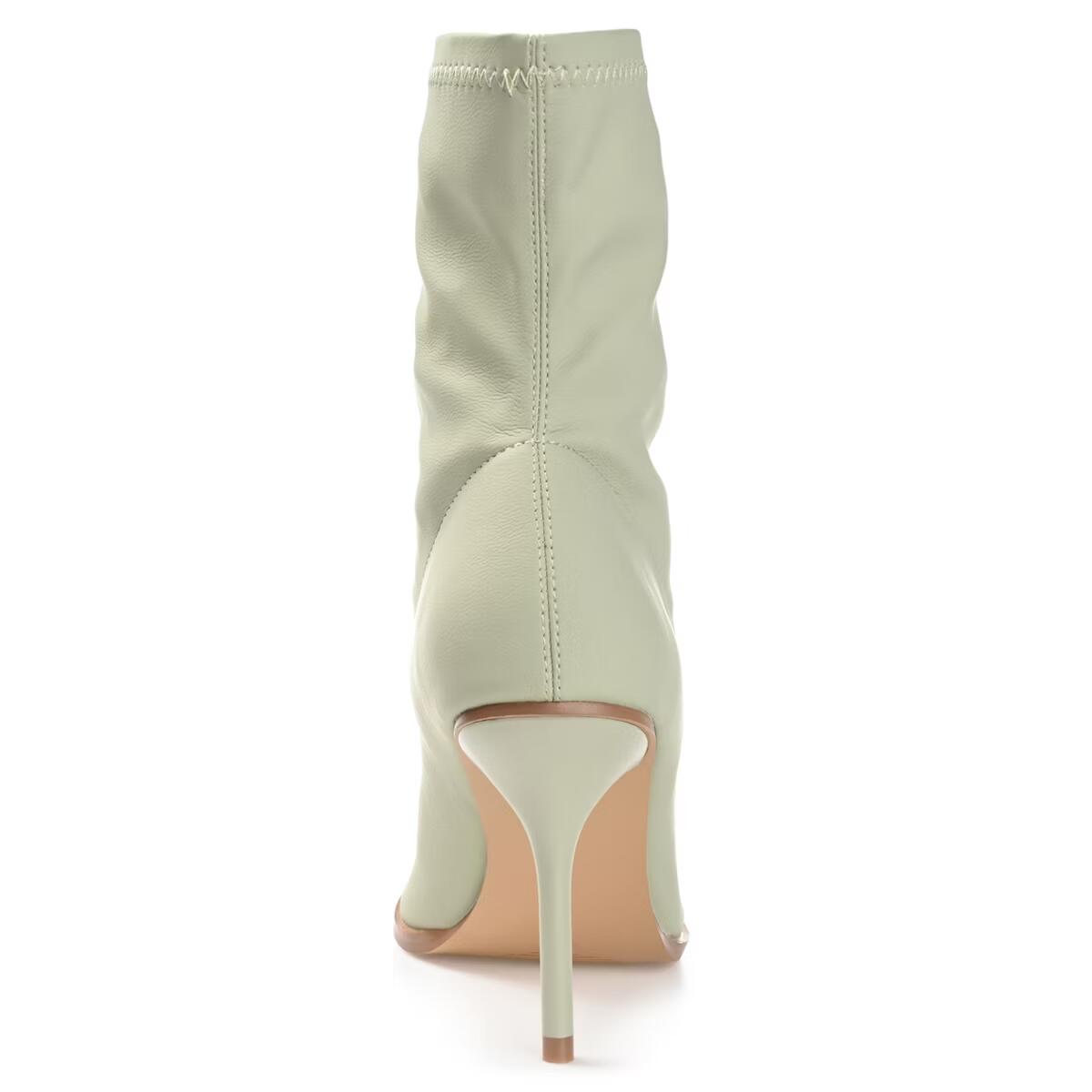 Journee Collection Gizzel Stiletto Ankle Bootie Olive Green 8.5 New $119