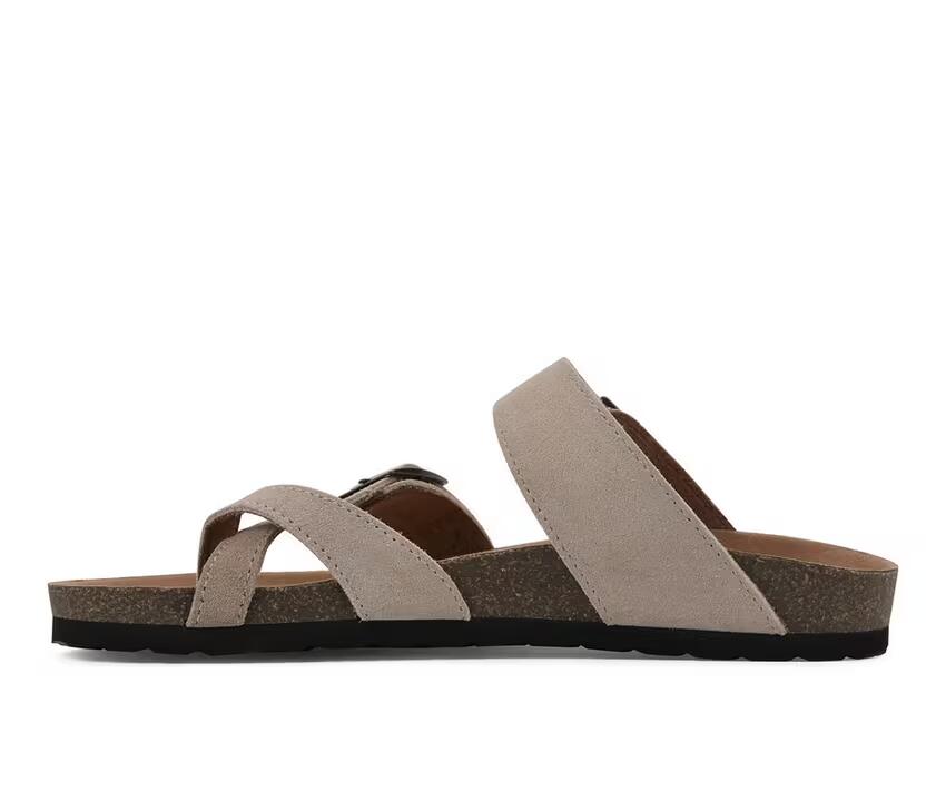 Women's Gracie Suede Toe Loop Sandals Sandwood Beige 9 MSRP $59
