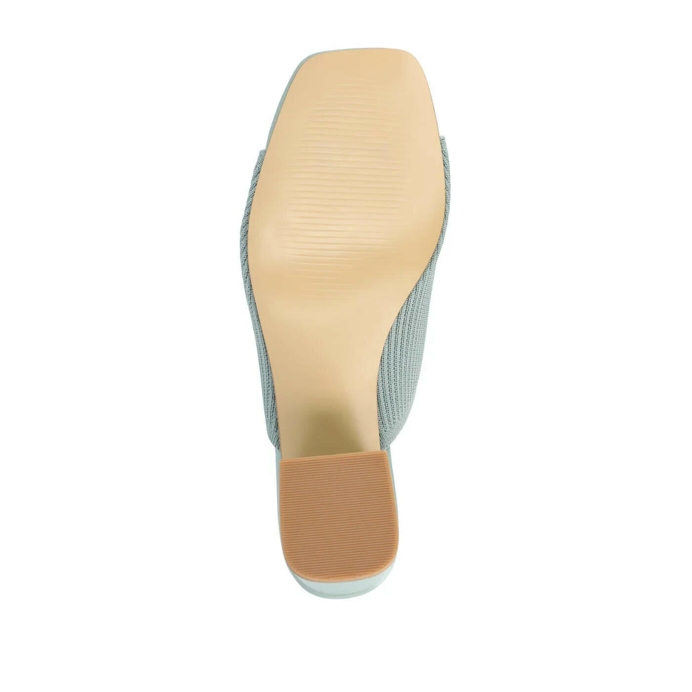 Journee Collection Lorenna Block Heel Slide Sandal Green 12 New $87