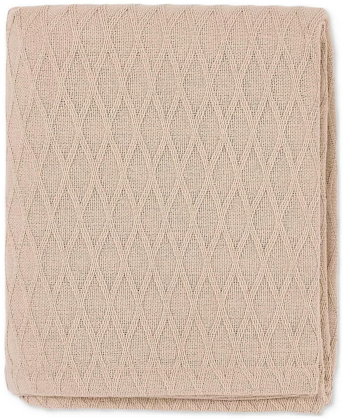 Lauren Ralph Lauren Classic Cotton Blanket Full Queen Gray MSRP $100