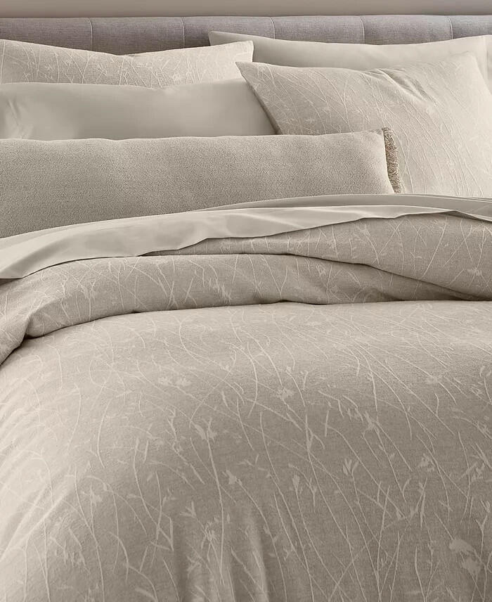 Oake Willowby Comforter Set King Beige Lightweight Texture MSRP $335