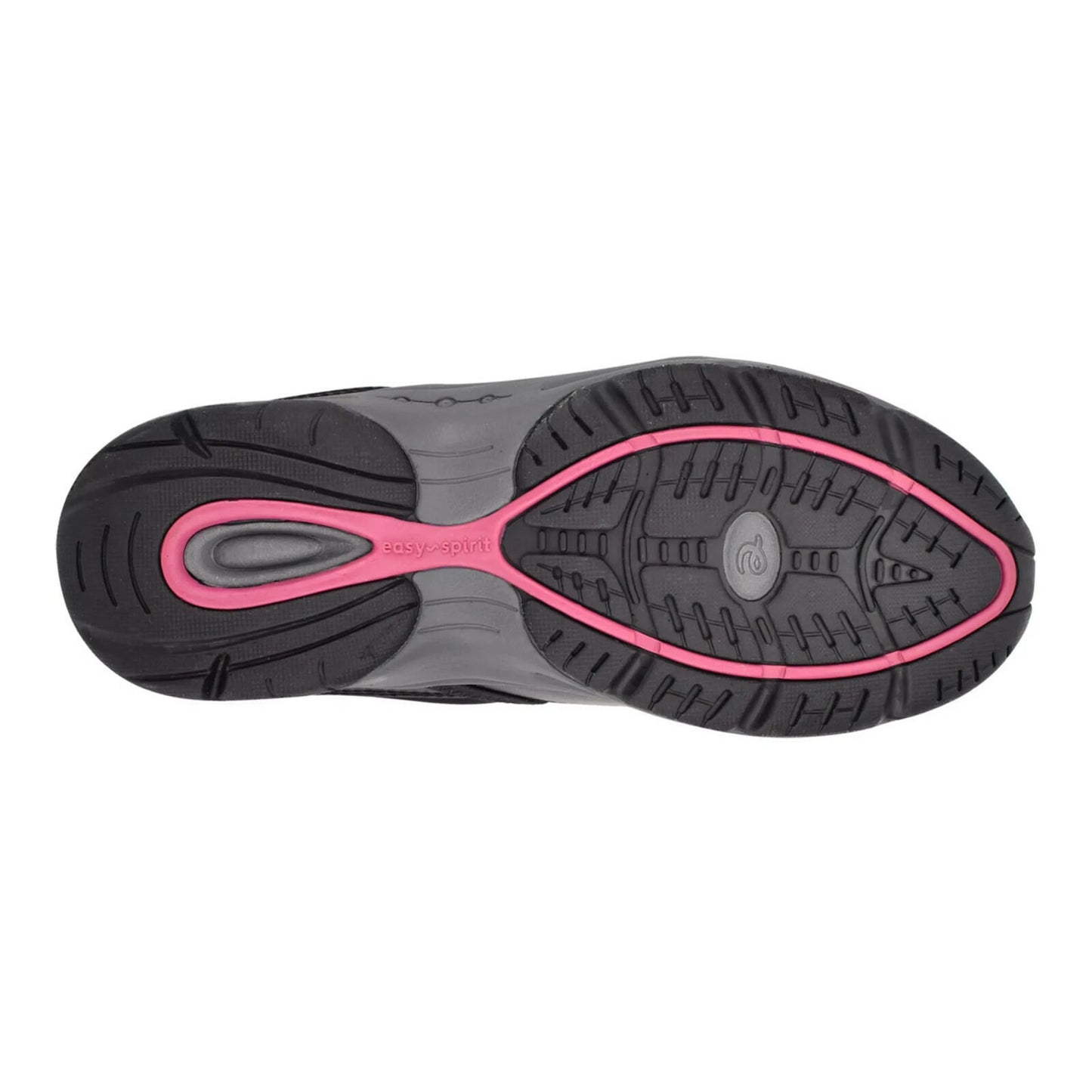 Easy Spirit Argyle Mesh Slip On Mule Black 9.5 Wide New $70