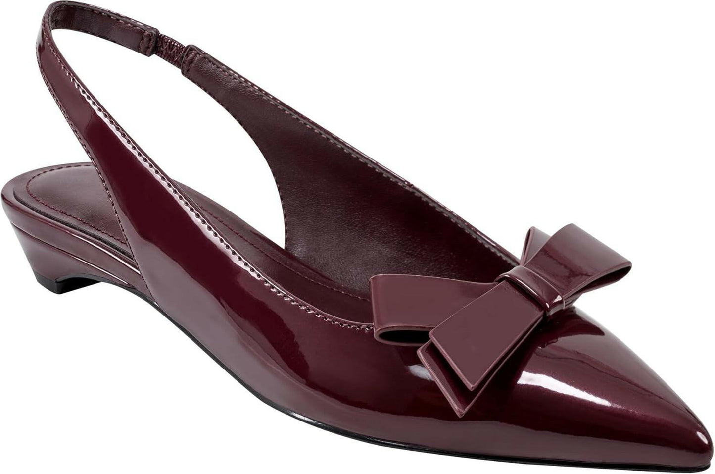 Marc Fisher Kerrey Slingback Pointed Toe Flats 6 Dark Red MSRP $100