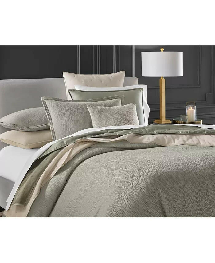 Hotel Collection Refraction Comforter Set King Dusty Agate MSRP $625