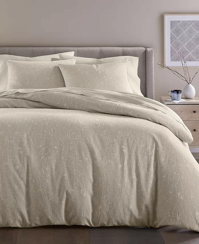 Oake Willowby Comforter Set King Beige Lightweight Texture MSRP $335