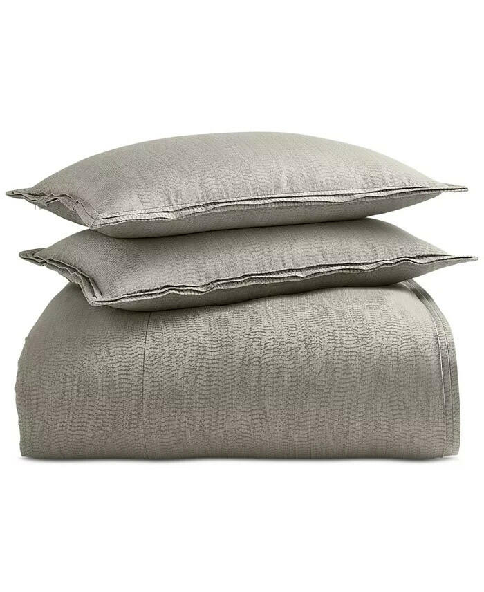 Hotel Collection Refraction Comforter Set King Dusty Agate MSRP $625