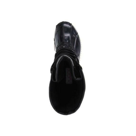Sugar Skylar Glitter Duck Boots – Women’s Black Glitter, Size 6