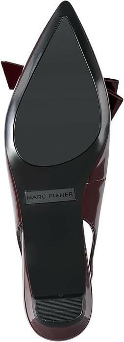 Marc Fisher Kerrey Slingback Pointed Toe Flats 6 Dark Red MSRP $100