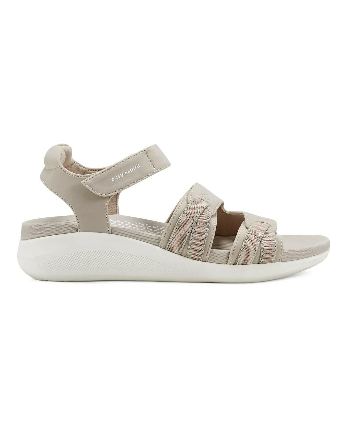 Easy Spirit Women's Weber Sporty Wedge Sandals Tan Taupe 6 MSRP $69