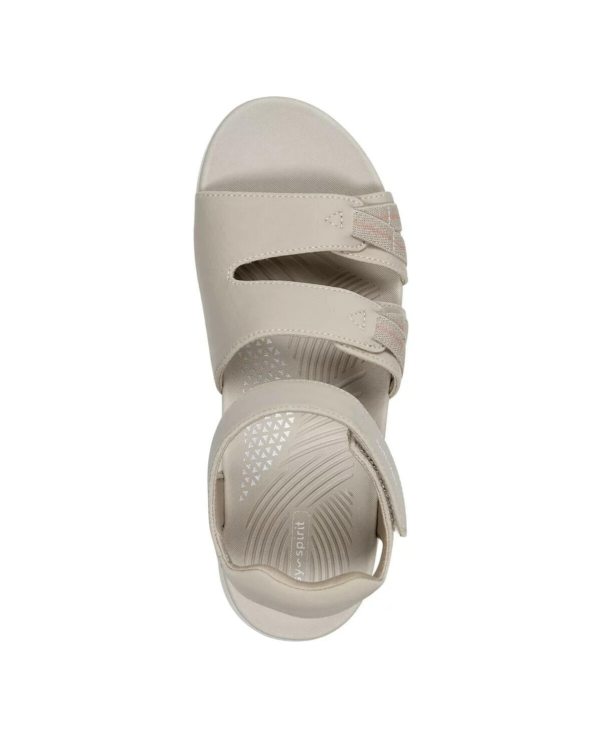 Easy Spirit Women's Weber Sporty Wedge Sandals Tan Taupe 6 MSRP $69