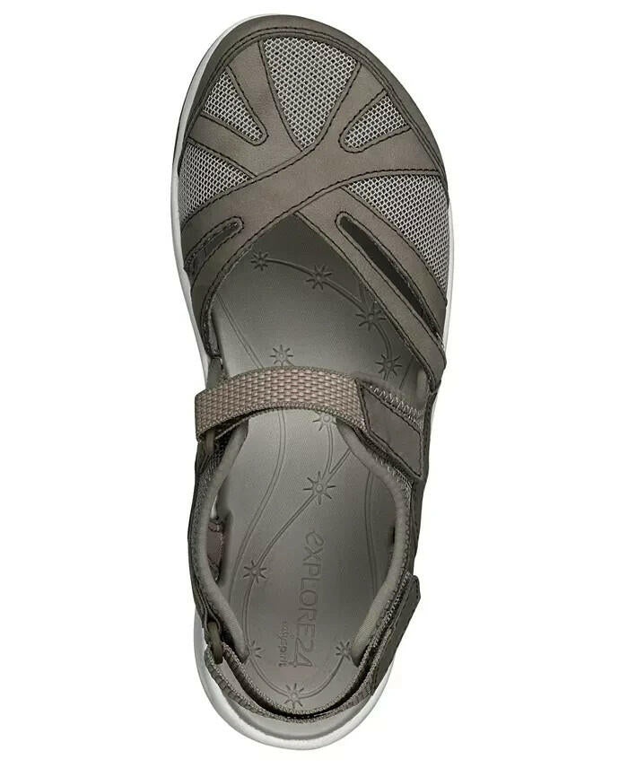 Easy Spirit Esplash Closed Toe Hiking Sandal Taupe 7N New $89