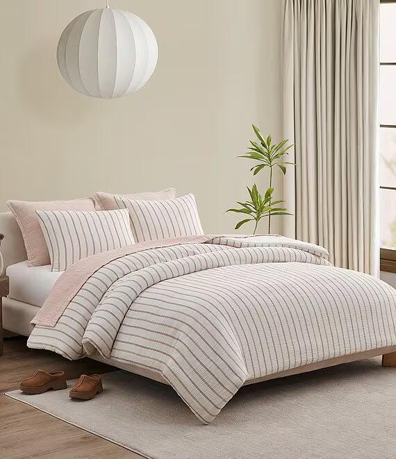 UGG Alamitos Striped Comforter Mini Set King MSRP $180