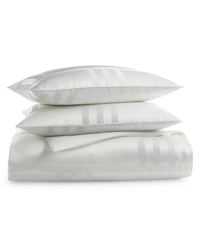 Hotel Collection Structure Comforter Set Full Queen White MSRP $550
