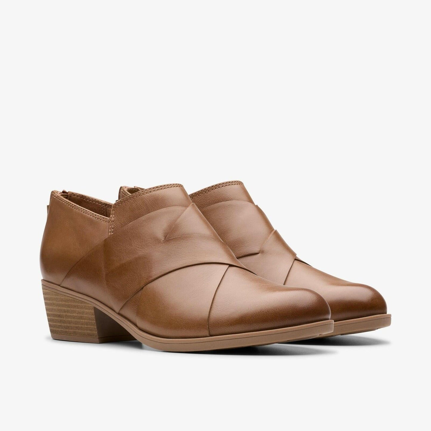 Clarks Charlten Gema Ankle Boots 11 Dark Sand Leather MSRP $120