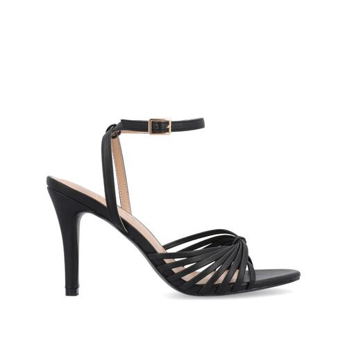 Journee Collection Womens Vanita Open Toe Heel Black 11W