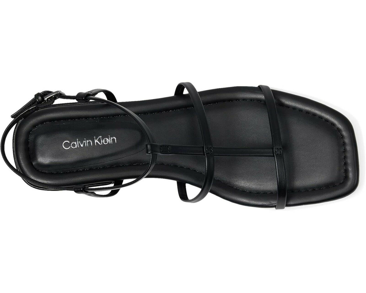 Calvin Klein Womens Sallia Strappy Sandals Black Size 6 New $89