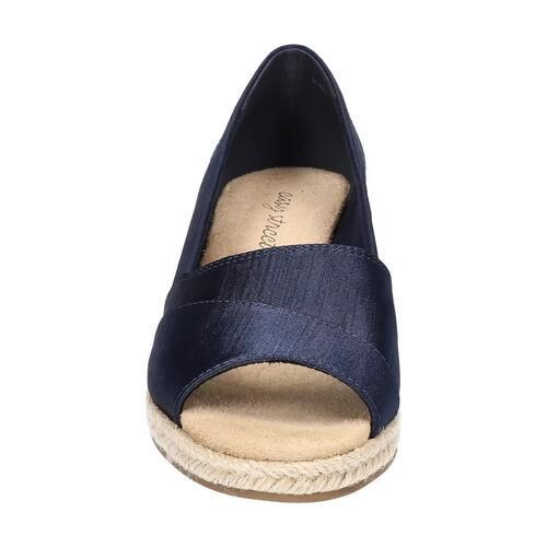 Easy Street Jasper Dress Sandals – Women’s Navy Thai Silk, Size 10