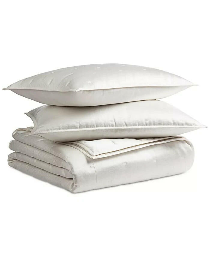 Hotel Collection Glint 3 Piece Coverlet Set King White MSRP $500