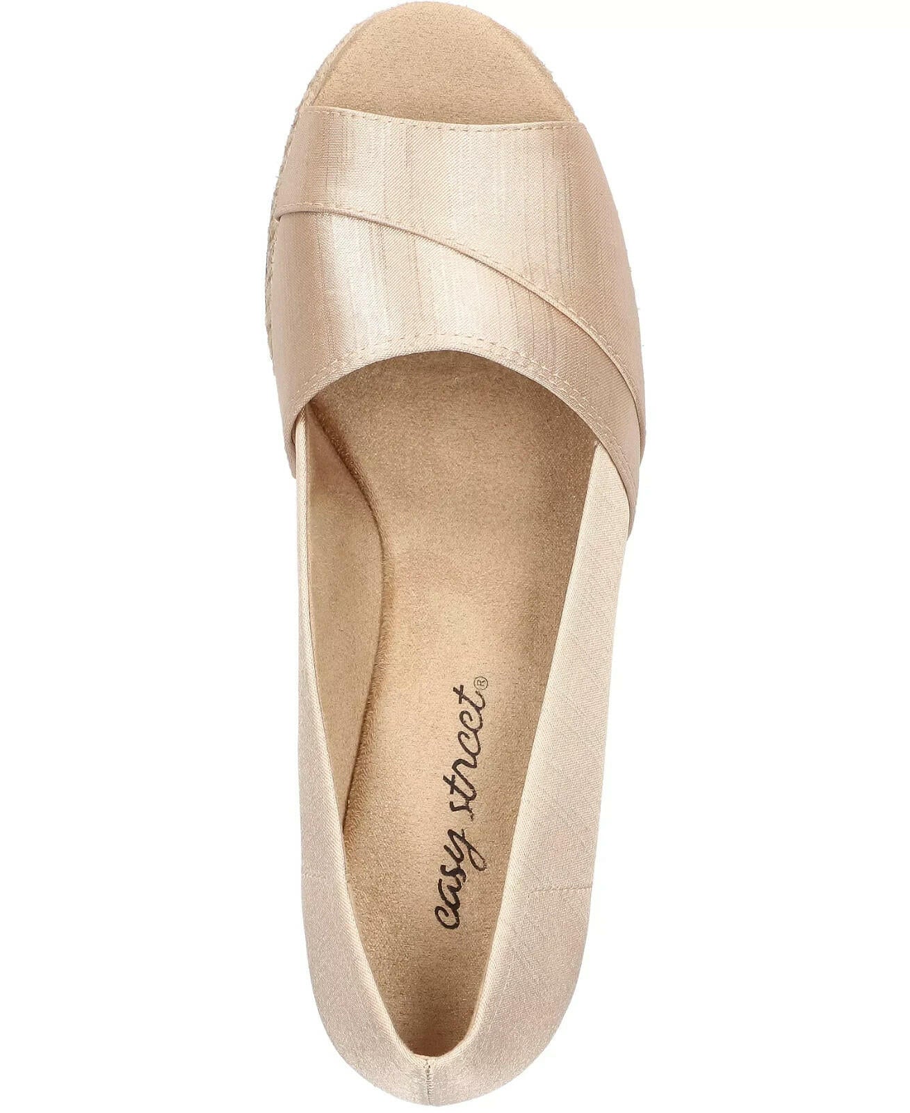 Easy Street Womens Jasper Espadrille Wedge Sandals 7.5W New $65