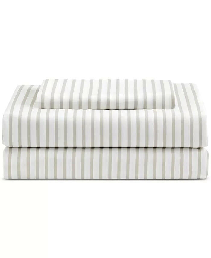 Sunham Neutral Damask 8 Piece Comforter Set Queen Beige MSRP $100