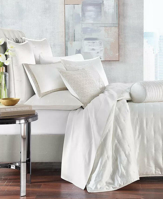 Hotel Collection Glint 3 Piece Coverlet Set King White MSRP $500