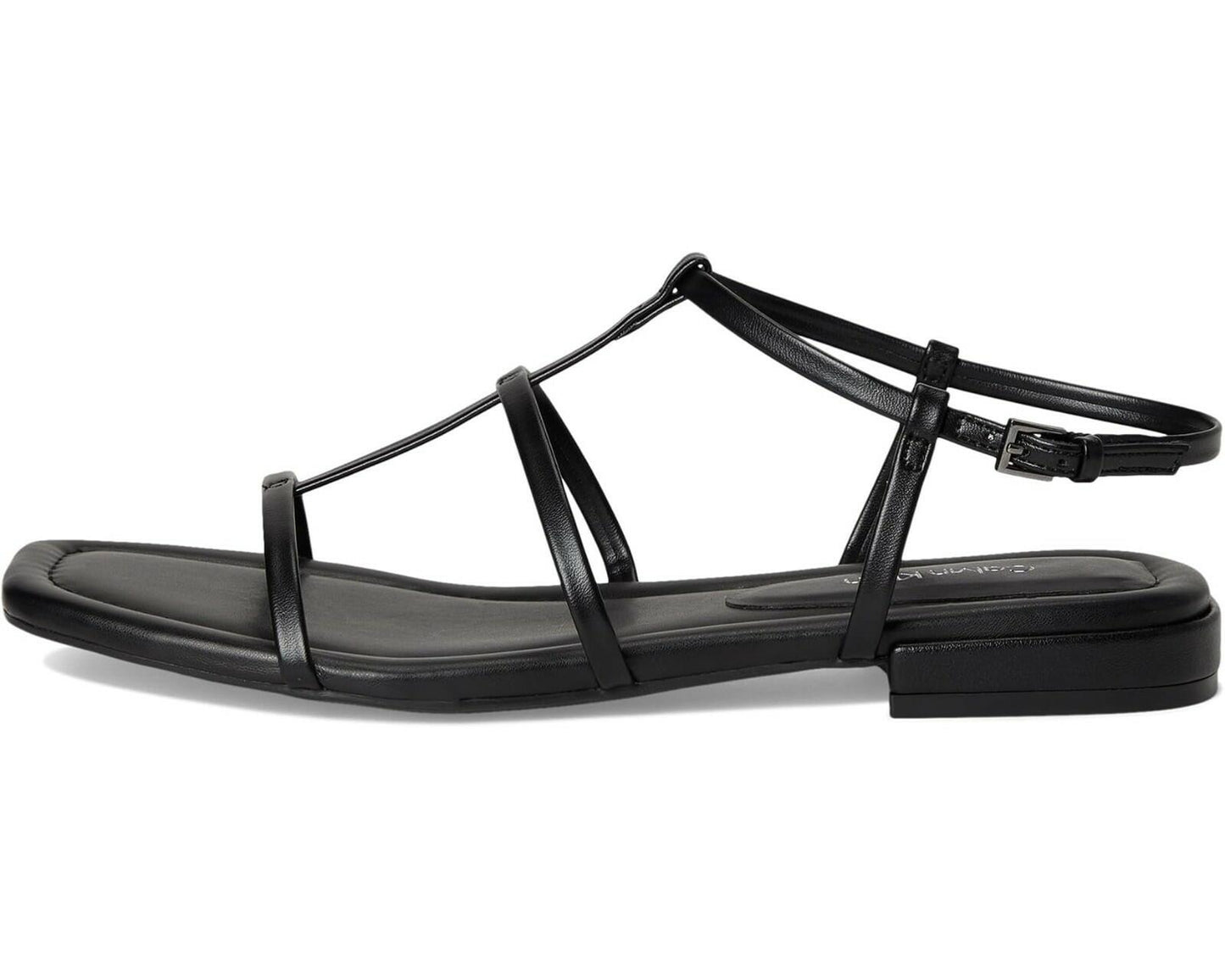 Calvin Klein Womens Sallia Strappy Sandals Black Size 6 New $89
