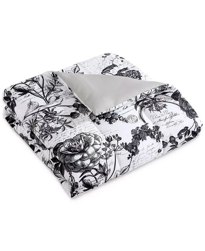 Hallmart Painted Script 3-Pc Full Queen Reversible Comforter Set MSRP $80