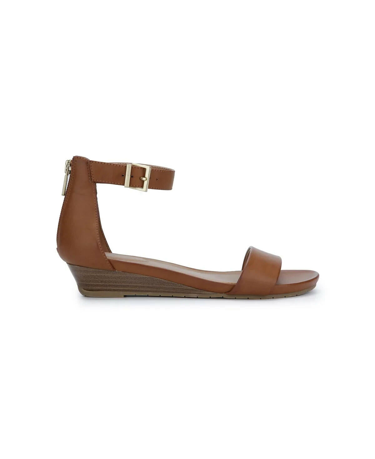 Kenneth Cole Reaction Great Viber Wedge Sandals tan brown Size 7 Wide MSRP $69