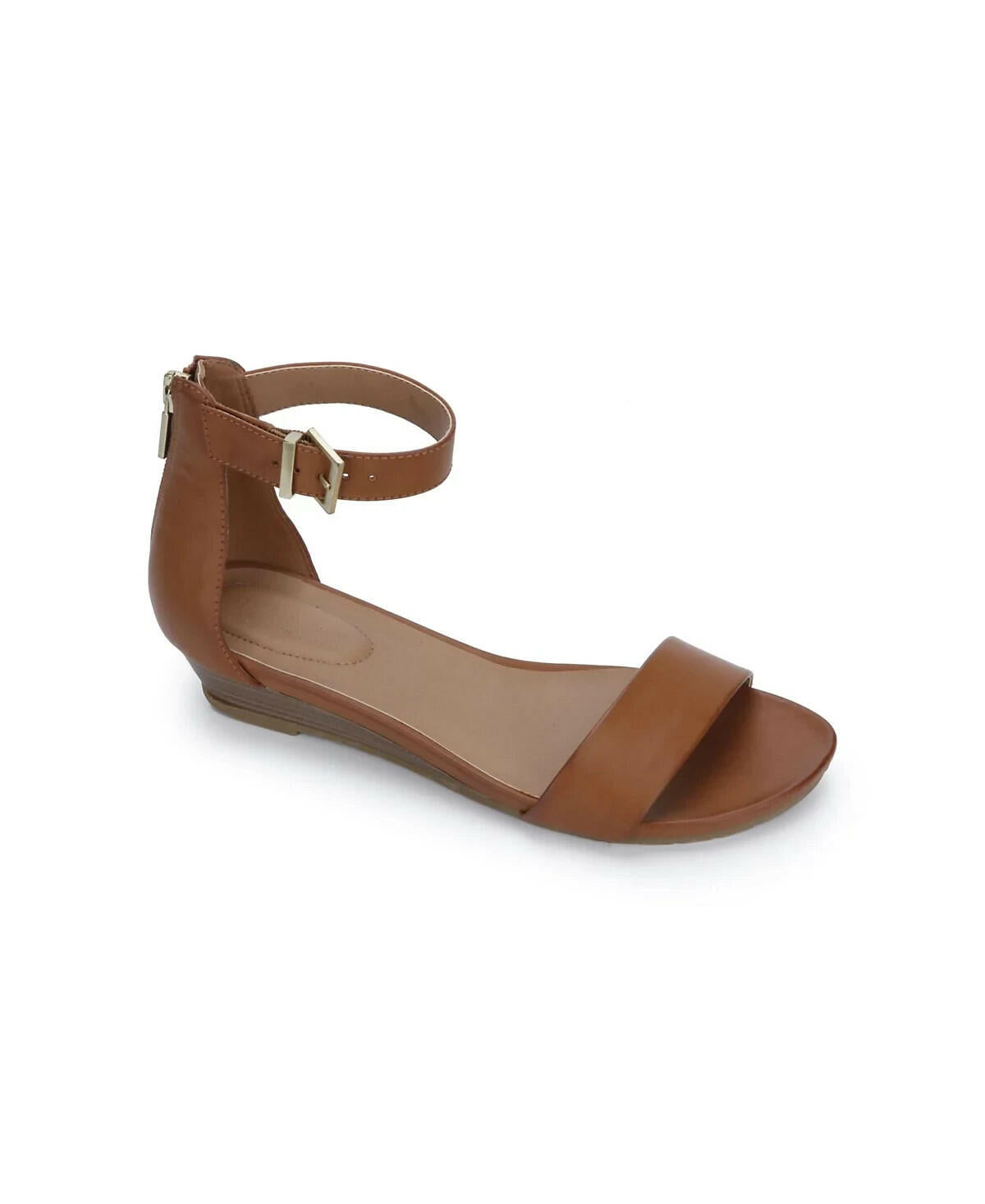 Kenneth Cole Reaction Great Viber Wedge Sandals tan brown Size 7 Wide MSRP $69