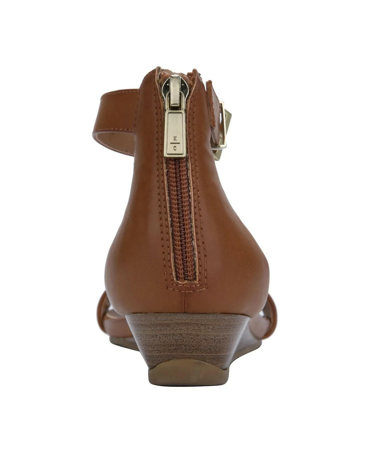 Kenneth Cole Reaction Great Viber Wedge Sandals tan brown Size 7 Wide MSRP $69