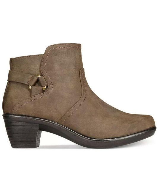 Easy Street Womens Dawnta Booties Brown Matte Size 7W New $70