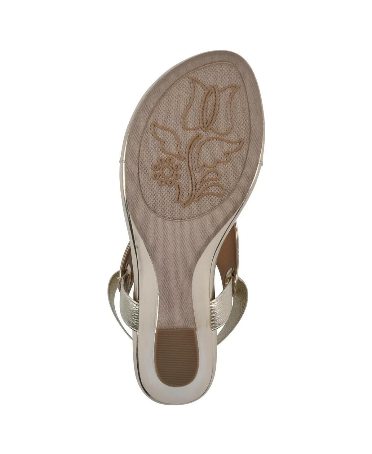 White Mountain Womens Valencia Caged Wedge Sandals Pewter Size 7 MSRP $69