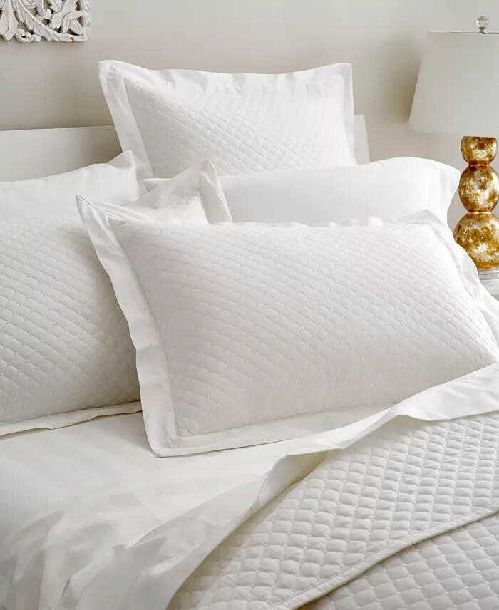Charter Club Damask Quilted Cotton 2-Pc Twin Coverlet Set White MSRP $135