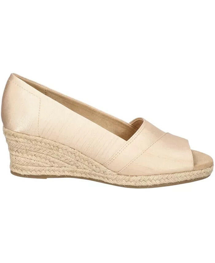 Easy Street Womens Jasper Espadrille Wedge Sandals 7.5W New $65