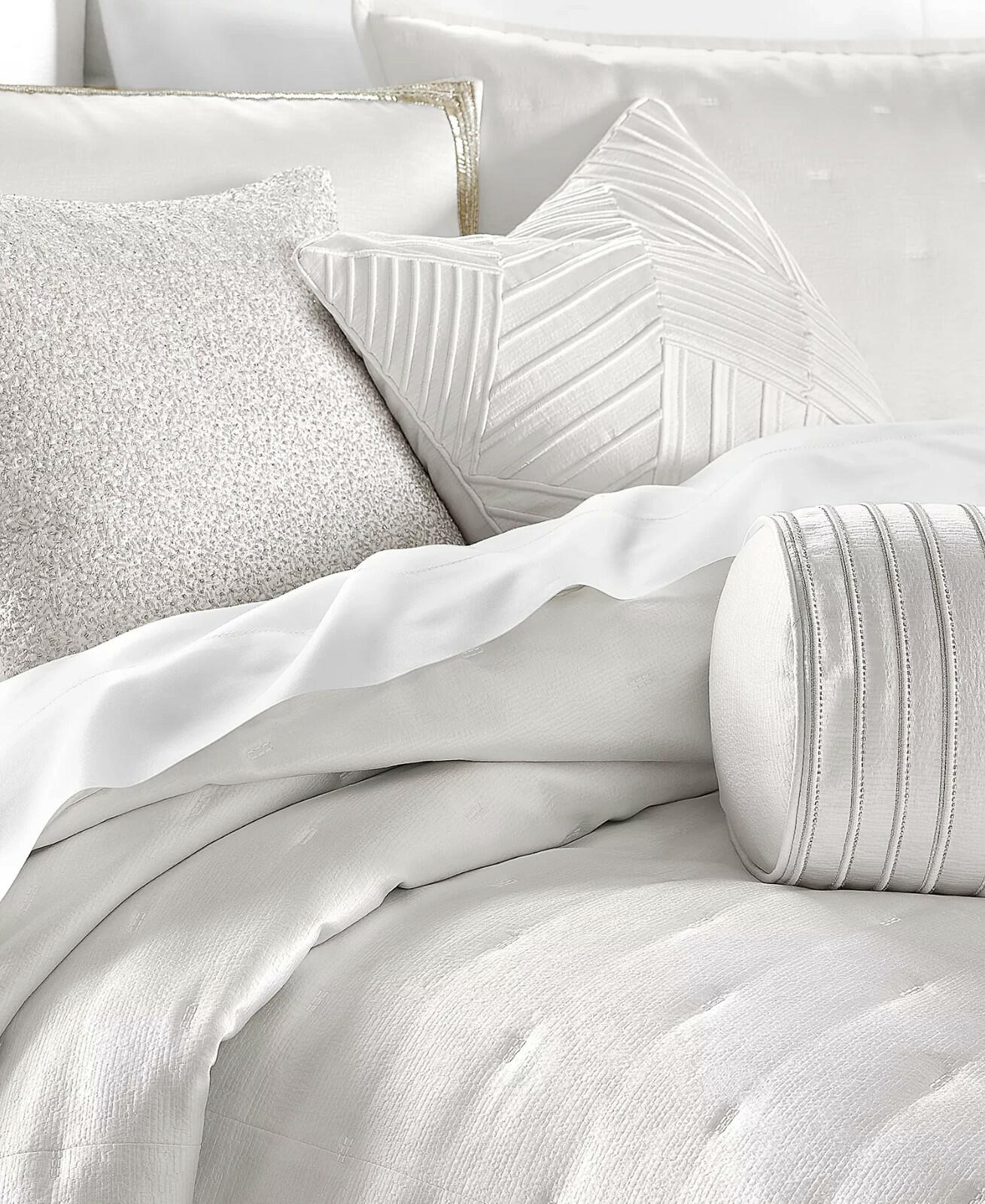 Hotel Collection Glint 3 Piece Coverlet Set King White MSRP $500
