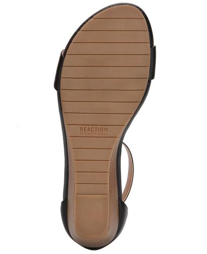 Kenneth Cole Reaction Great Viber Wedge Sandal Black 7 Wide $70