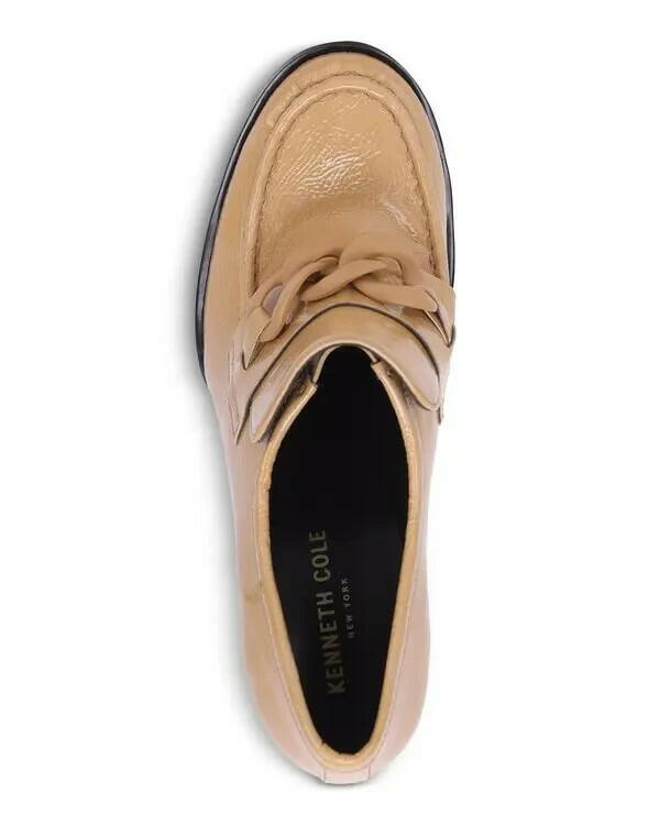 Kenneth Cole Womens Justin Lug Loafer Pumps Tan Size 9 New $129