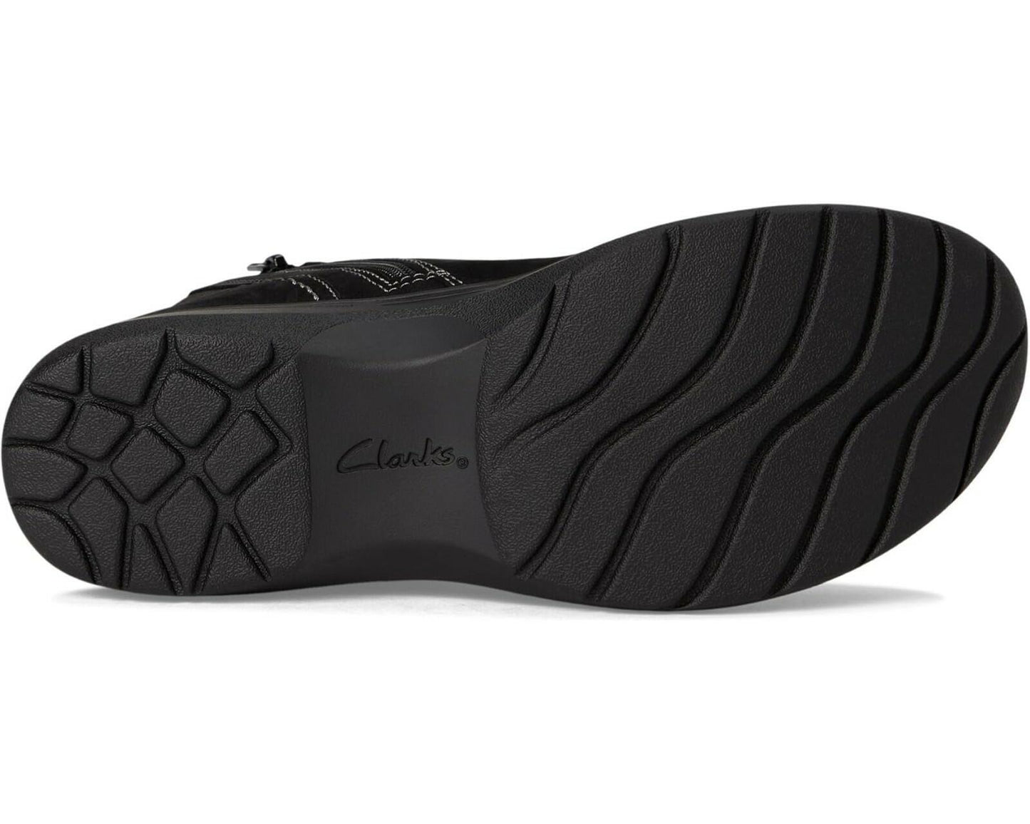 Clarks Carleigh Ankle Boot Black Nubuck 9 Narrow New $120