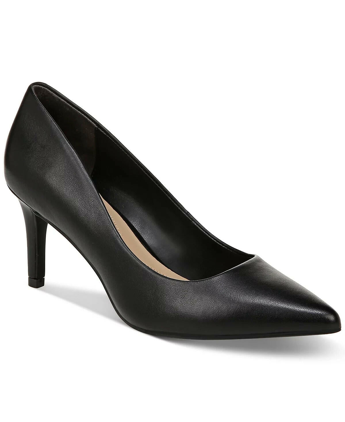 Leather On 34th Womens Jeules Pointed Toe Slip On Pumps Black 11 MSRP $79