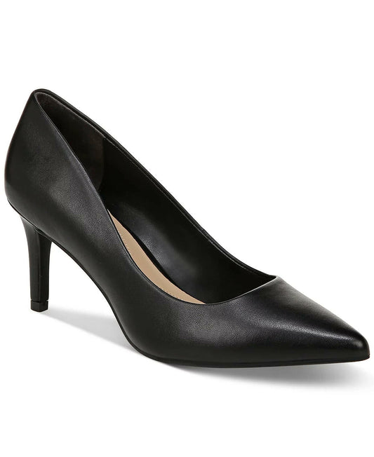 Leather On 34th Womens Jeules Pointed Toe Slip On Pumps Black 11 MSRP $79