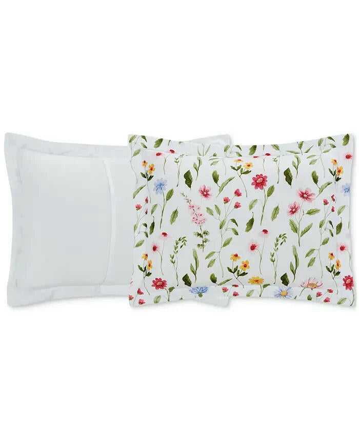 Sunham Natalie Floral 6-Pc Twin Comforter Set White Floral MSRP $100
