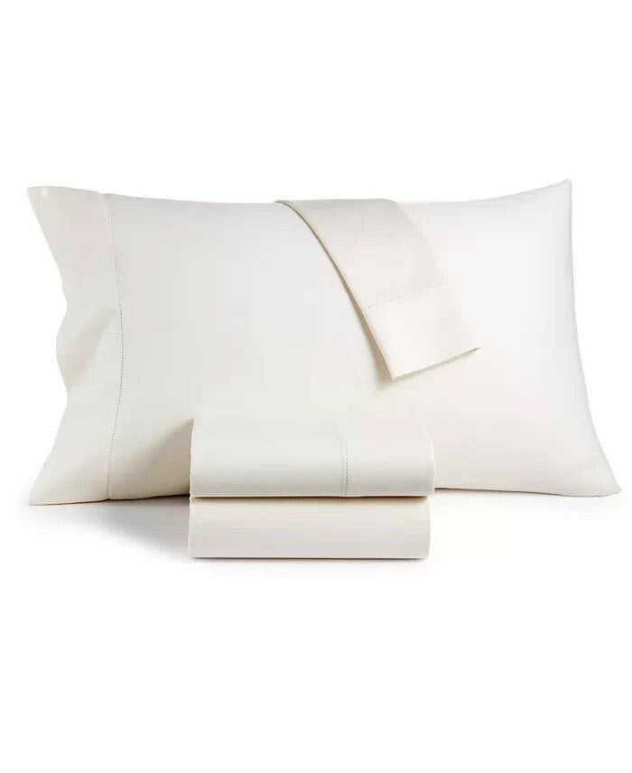 Hotel Collection 680TC King Sheet Set Supima Cotton Ivory Solid New $500