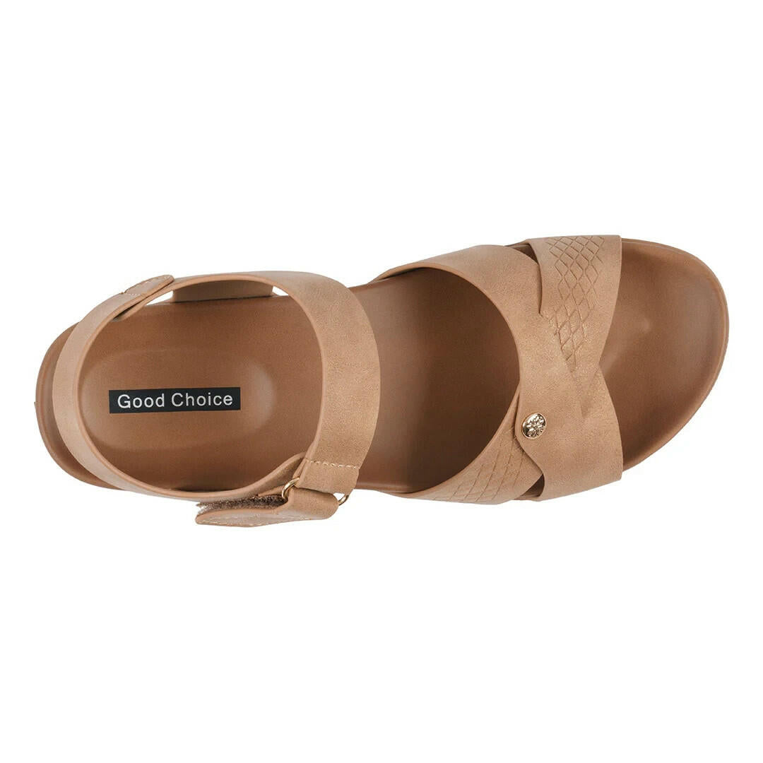 GC Shoes Womens Nala Comfort Sandals Tan Size 8.5 New $59