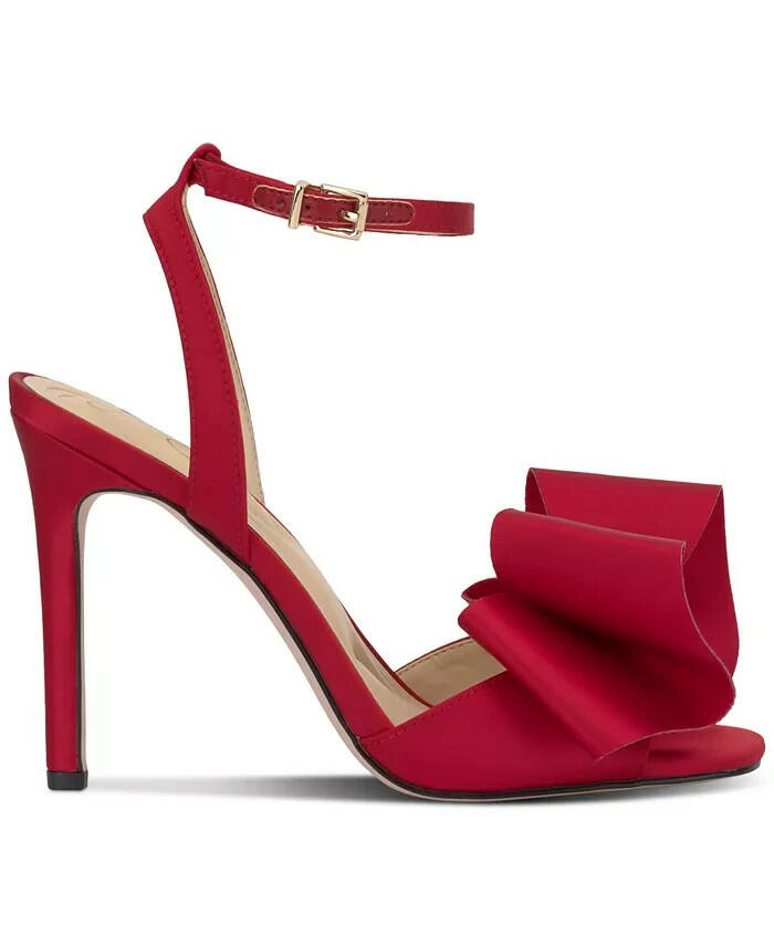 Jessica Simpson Womens Olivine Bow Stiletto Dress Sandals Red 8 $99