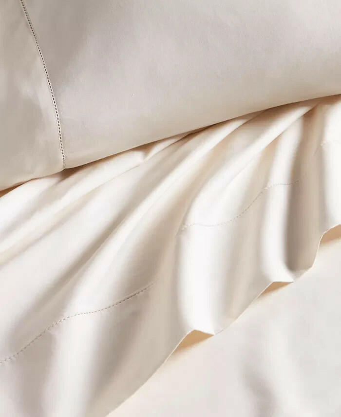 Hotel Collection 680TC King Sheet Set Supima Cotton Ivory Solid New $500