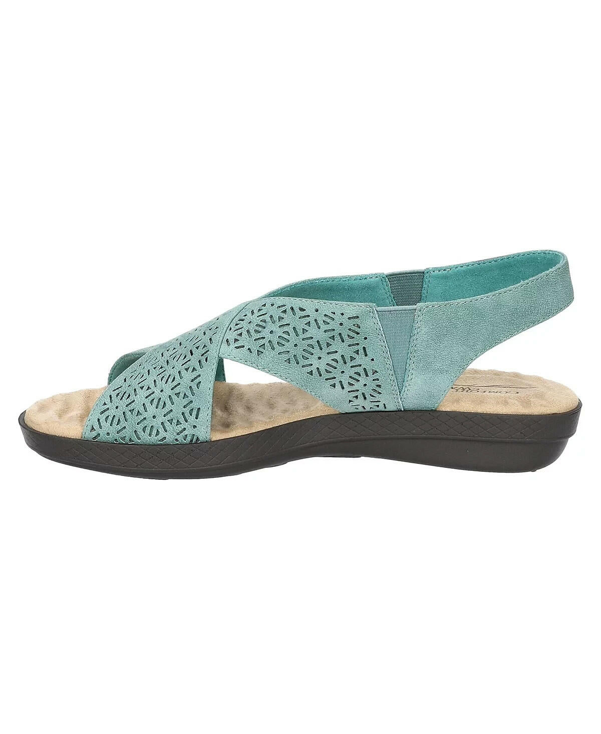 Easy Street Womens Claudia Comfort Wave Sandals Turquoise 9 MSRP $55