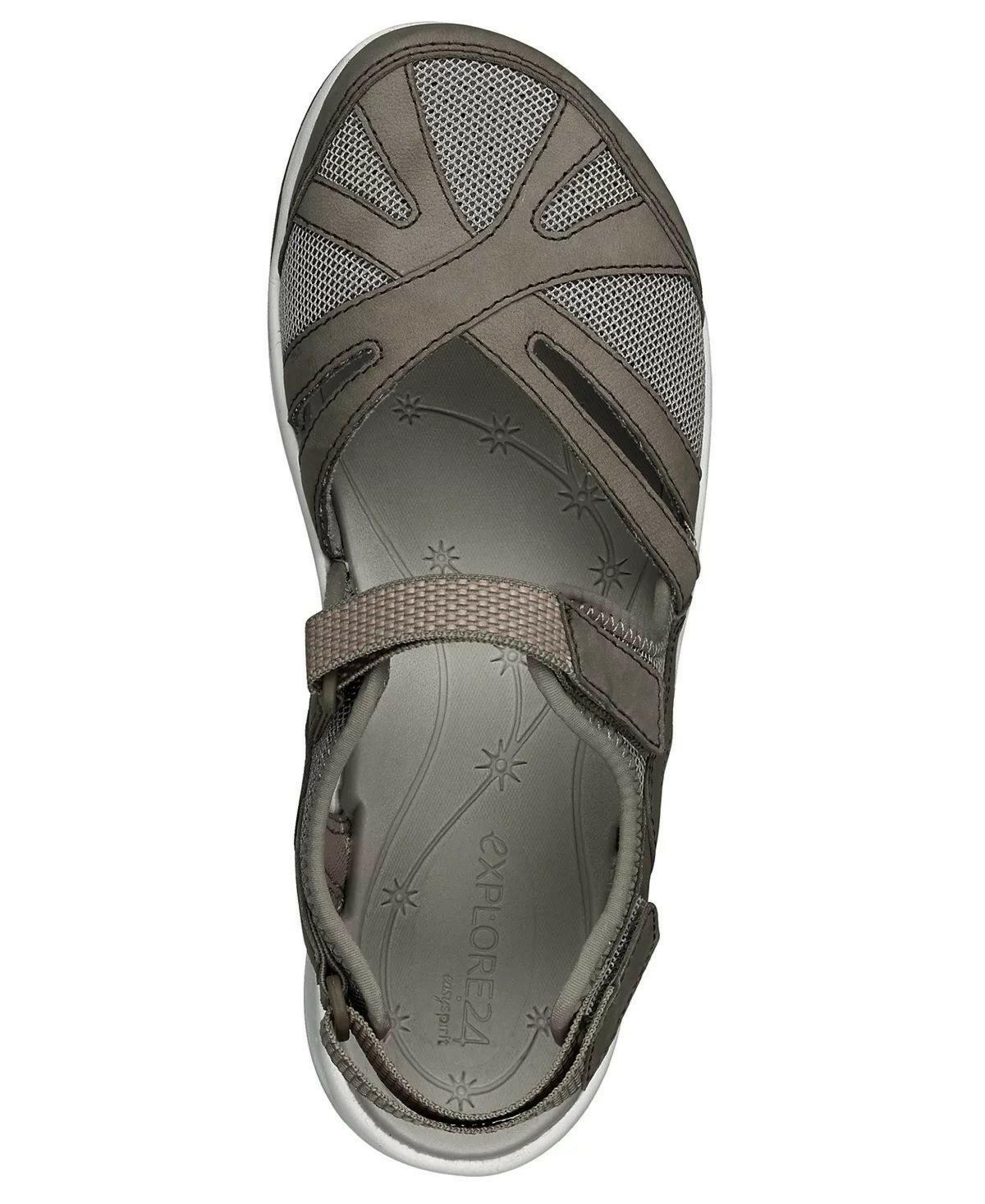 Easy Spirit Splash Hiking Sandals Women’s Water-Resistant Sport Shoes Taupe 7.5N