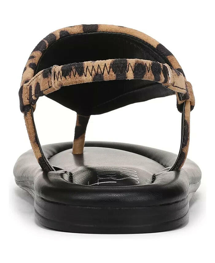 Franco Sarto Womens Jocelyn Thong Slingback Sandals Leopard 8.5 New $79