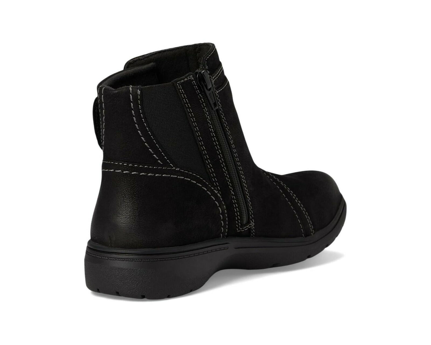 Clarks Carleigh Ankle Boot Black Nubuck 9 Narrow New $120